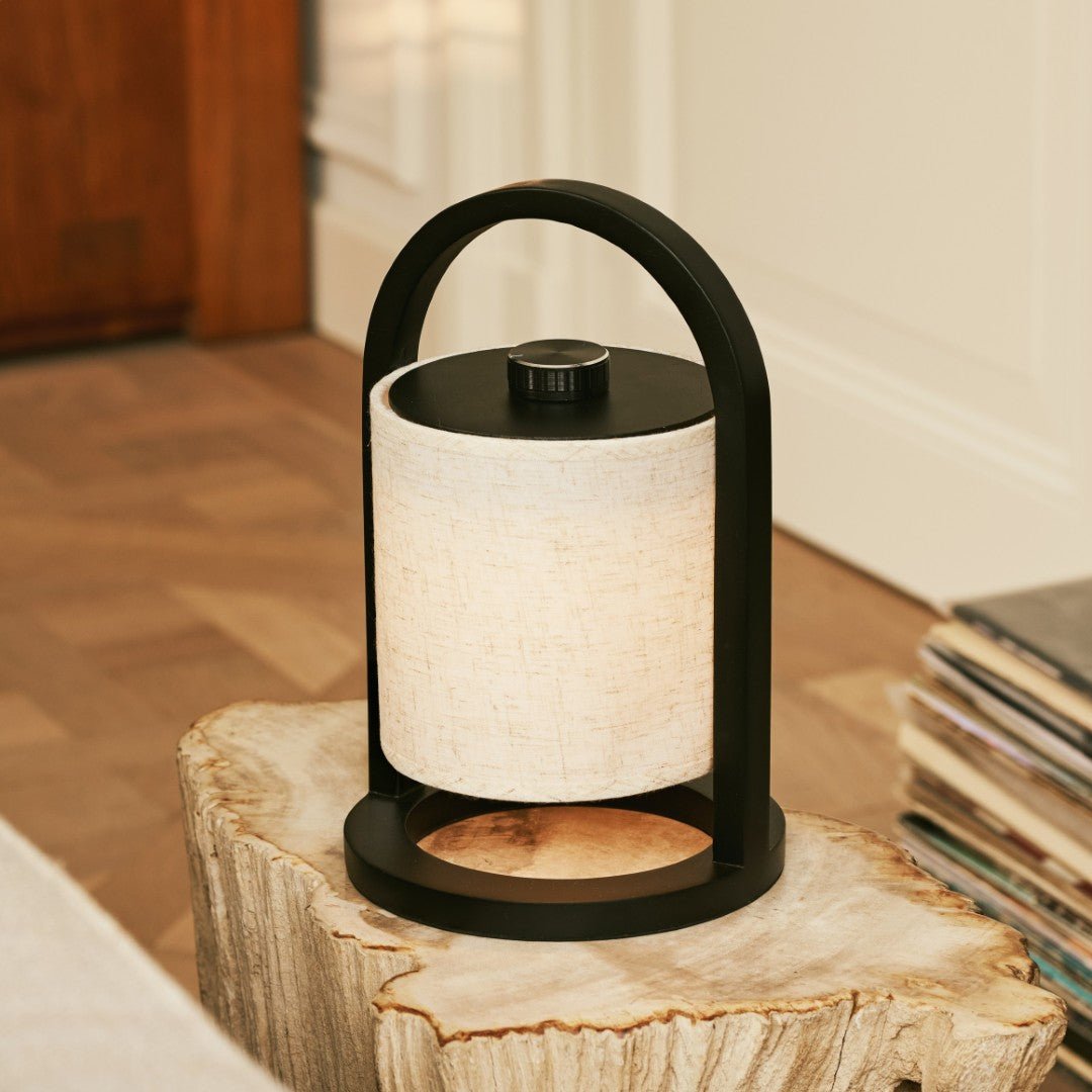 River Black draadloze houten lamp – Oplaadbaar en dimbaar Tavellio - Amsterdam