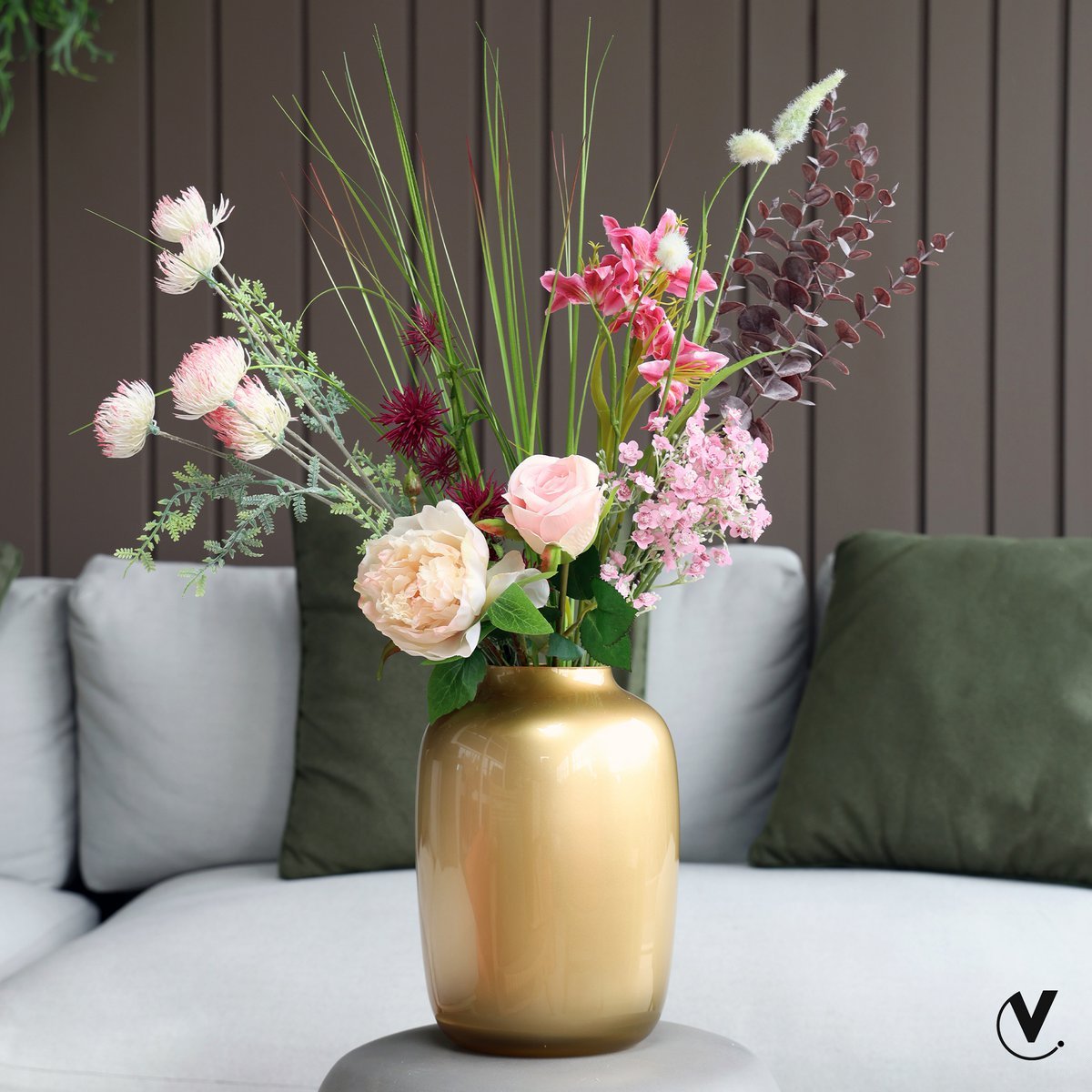Vaas - Artic gold Vase The World