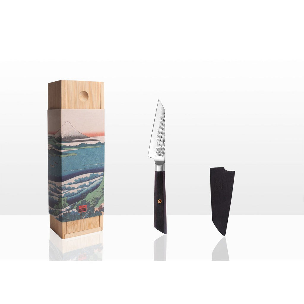 Messen en Keuken Accessoires Set - Bunka Starter Set Deluxe: 2 messen (Bunka schilmesje + Bunka Santoku) + bamboe snijplank KOTAI kitchen