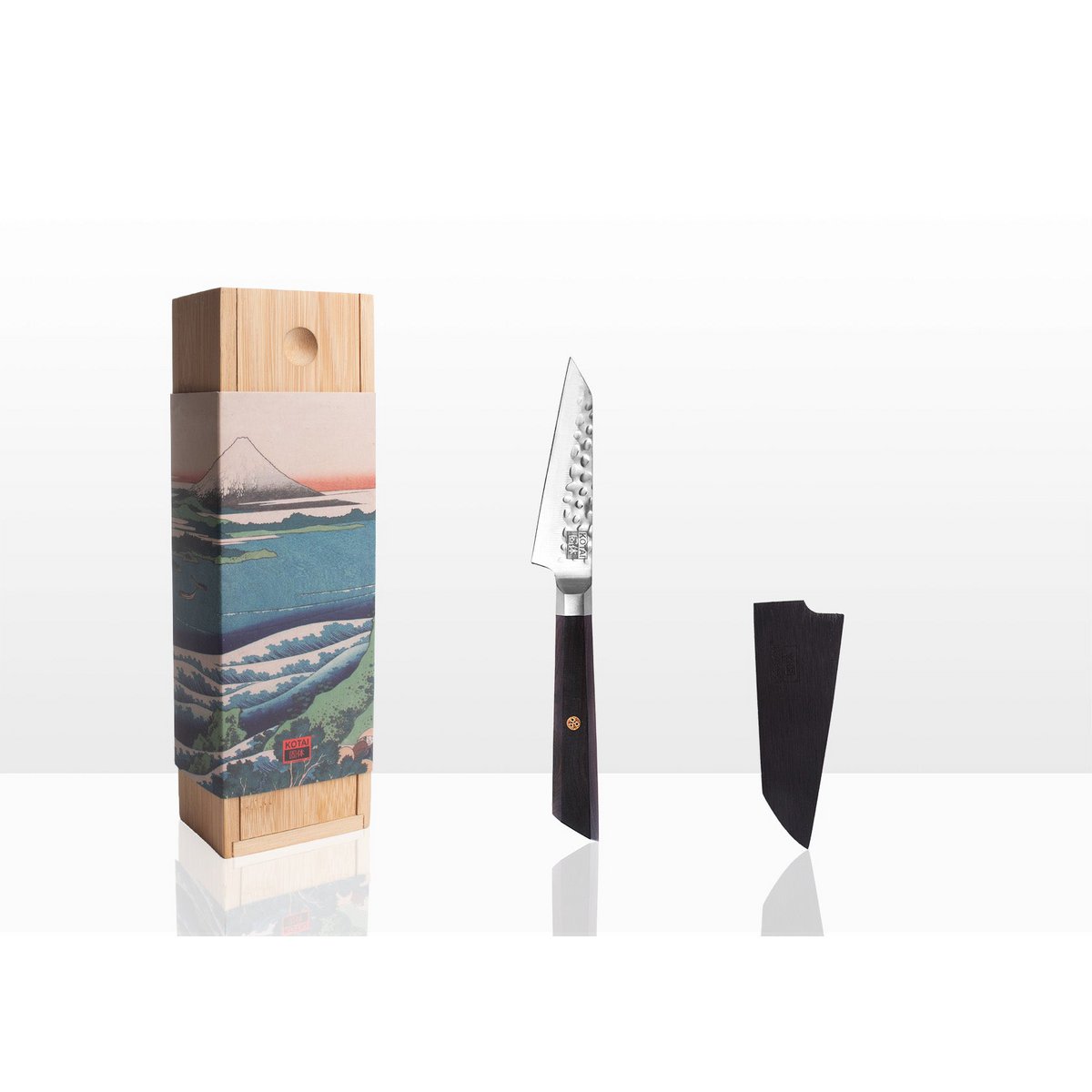 Messen en Keuken Accessoires Set - Bunka Starter Set Deluxe: 2 messen (Bunka schilmesje + Bunka Santoku) + bamboe snijplank KOTAI kitchen
