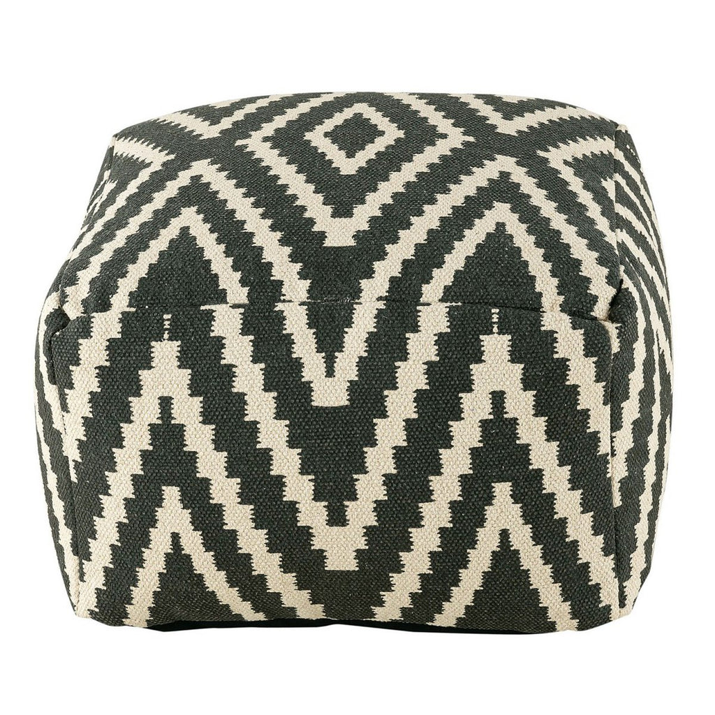 Zittend dobbelstenen voetkrukken stoel kruk 50x35x50cm pouf kelim vloerkussen peru zwarte taupe gele turquoise Voglrieder kreatives Wohnen