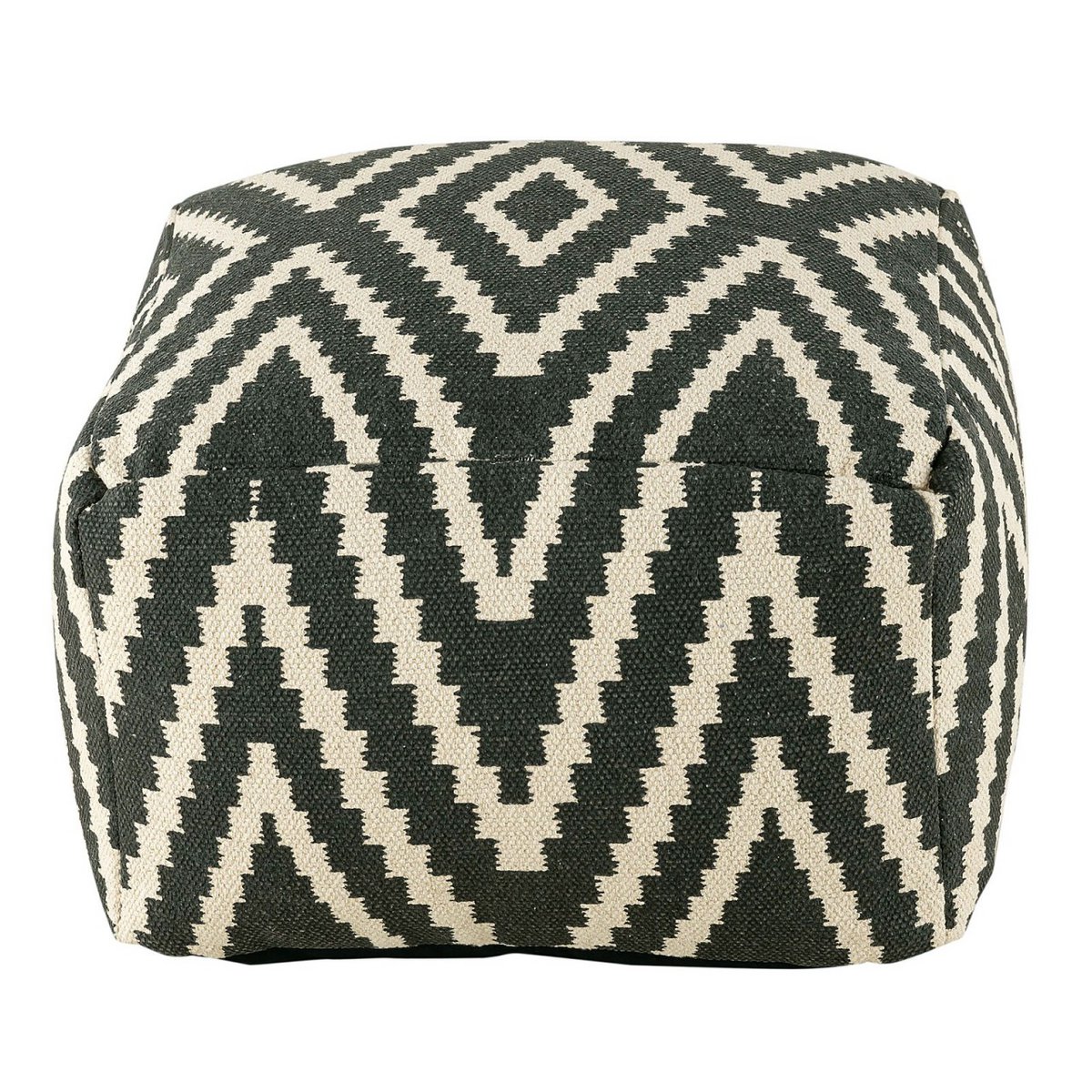 Zittend dobbelstenen voetkrukken stoel kruk 50x35x50cm pouf kelim vloerkussen peru zwarte taupe gele turquoise Voglrieder kreatives Wohnen