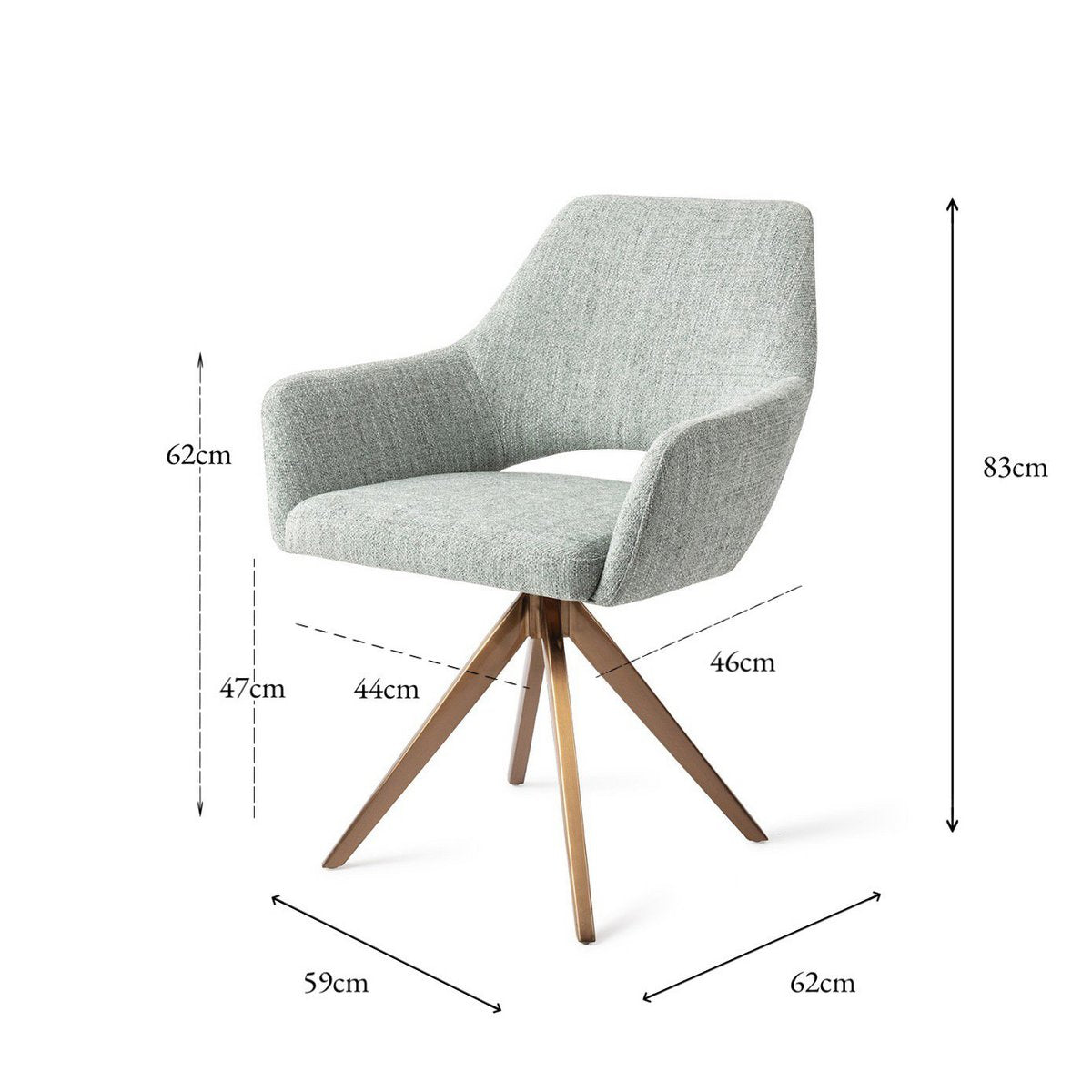 Jesper Home Yanai Dining chair Turn Rose Jesper Home