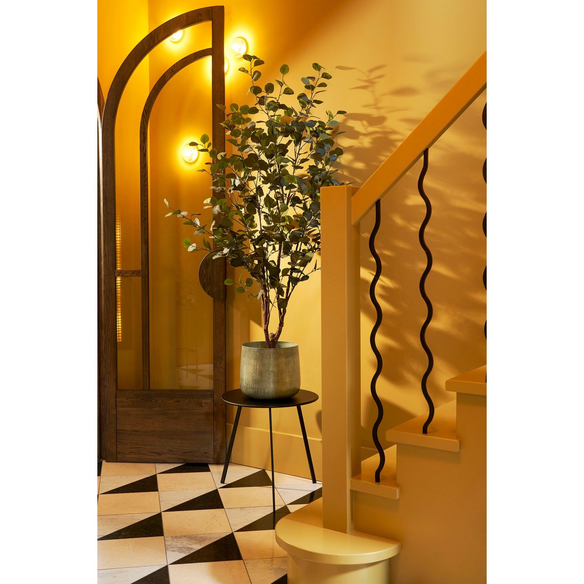 Benson Bloempot - H32 x Ø37 cm - Metaal - Lichtgrijs Mica Decorations