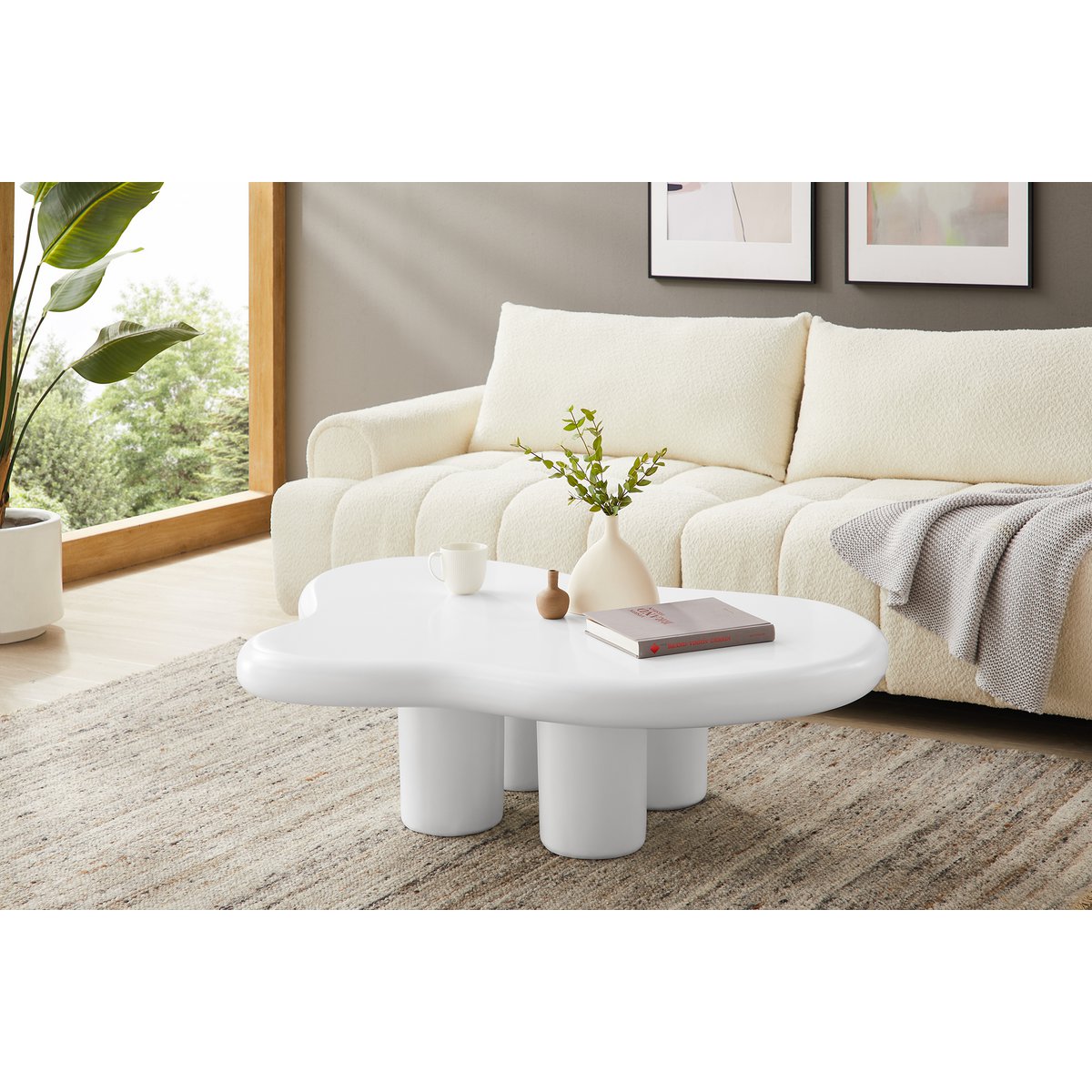 Salontafel 123x89 cm wit SalesFever