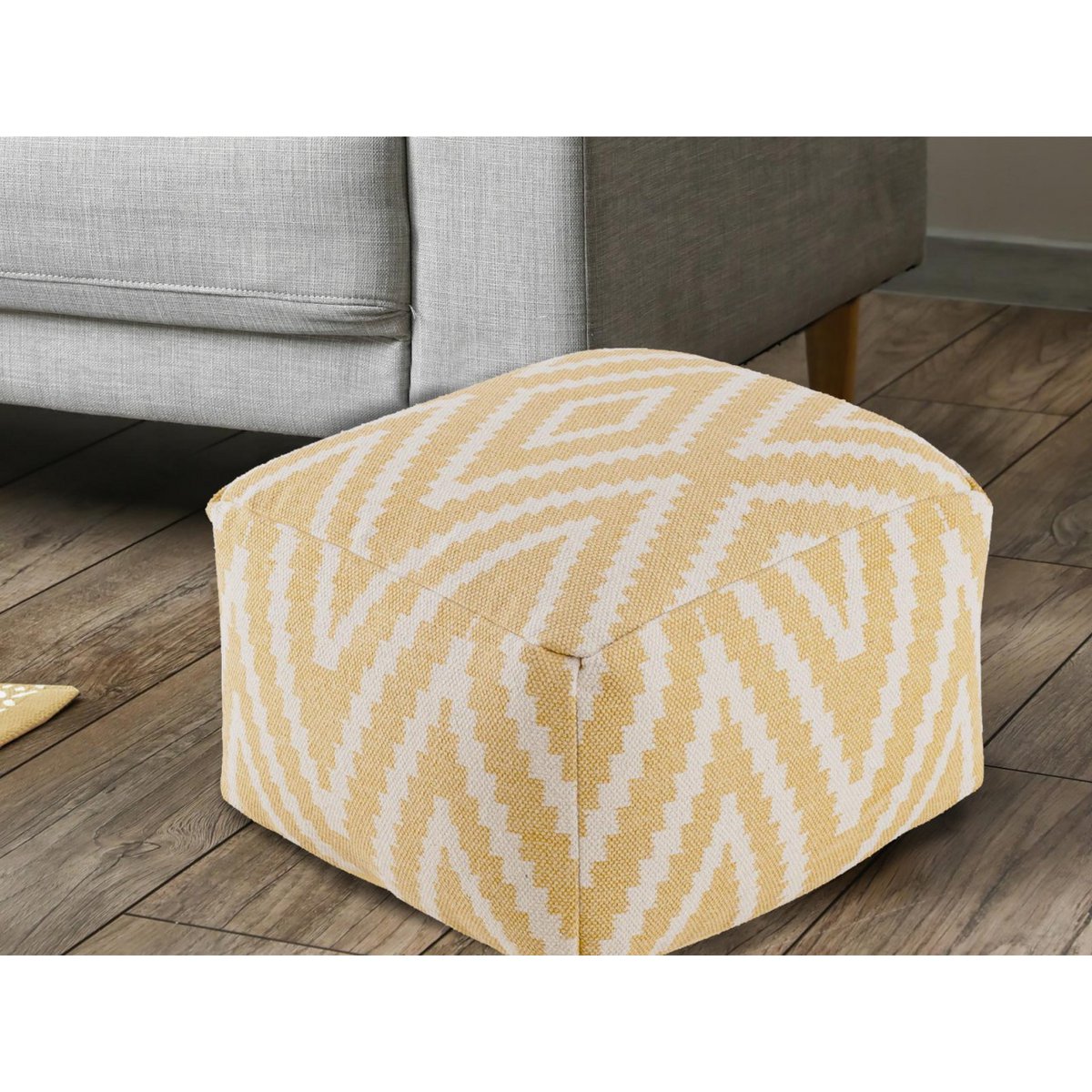 Zittend dobbelstenen voetkrukken stoel kruk 50x35x50cm pouf kelim vloerkussen peru zwarte taupe gele turquoise Voglrieder kreatives Wohnen