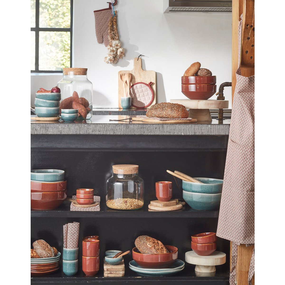 Duko Serveerplank - L35 x B25 cm - 100% FSC Mangohout - Bruin Mica Decorations