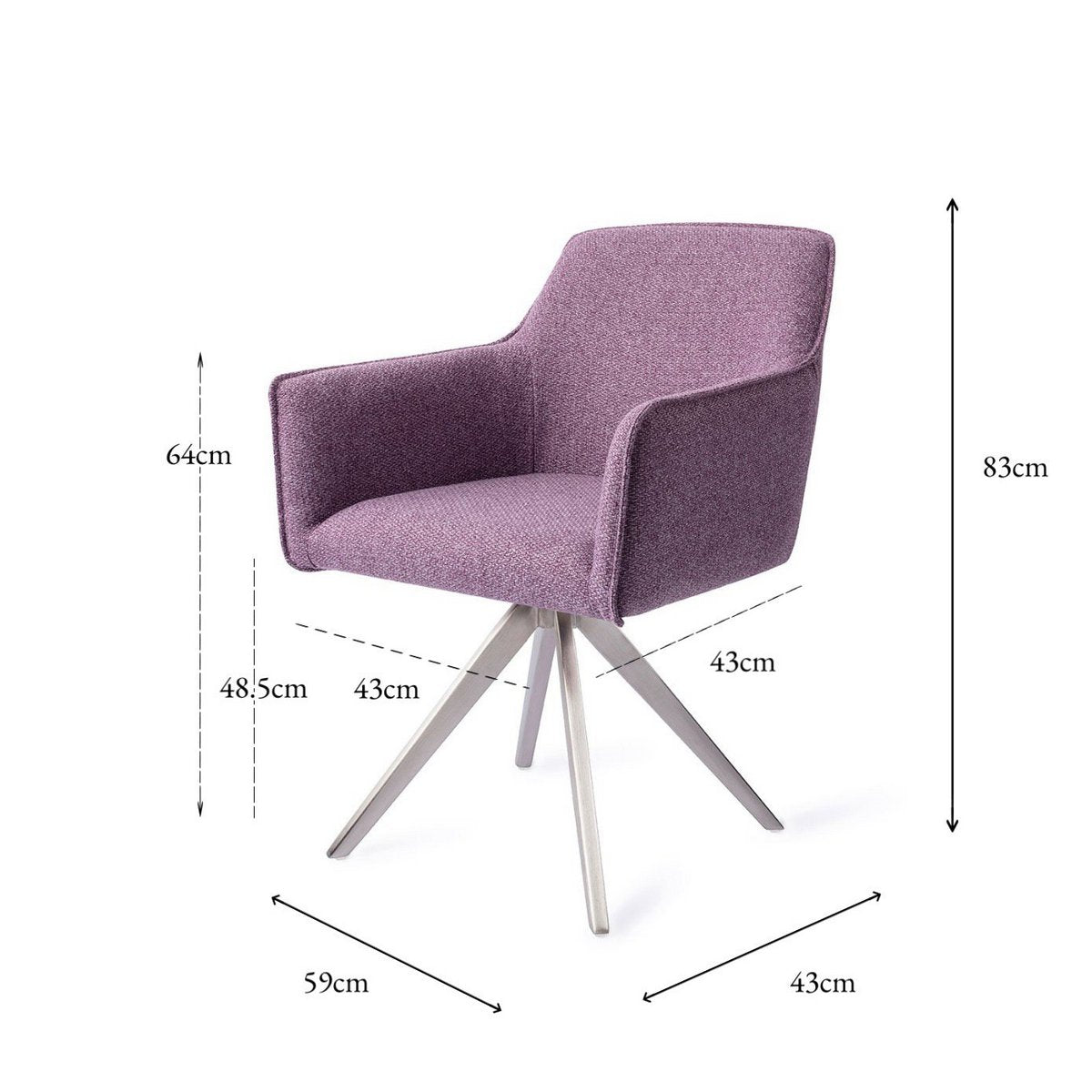 Jesper Home Hofu Dining chair Turn Steel Jesper Home