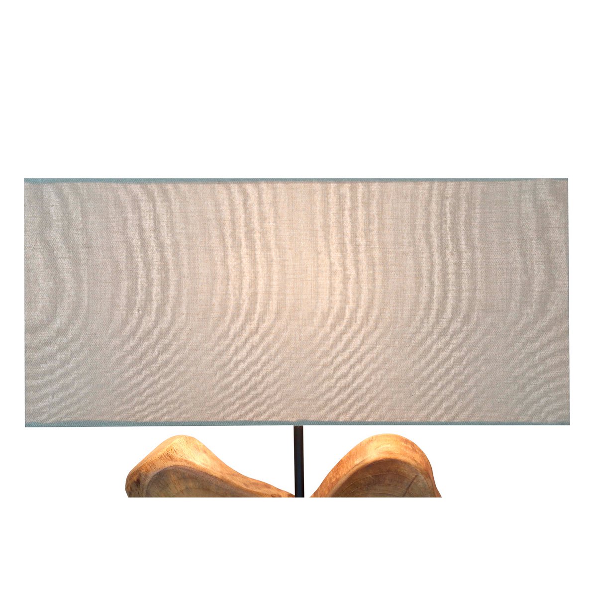 Tafellamp drijfhout/linnen naturel 50 cm SalesFever