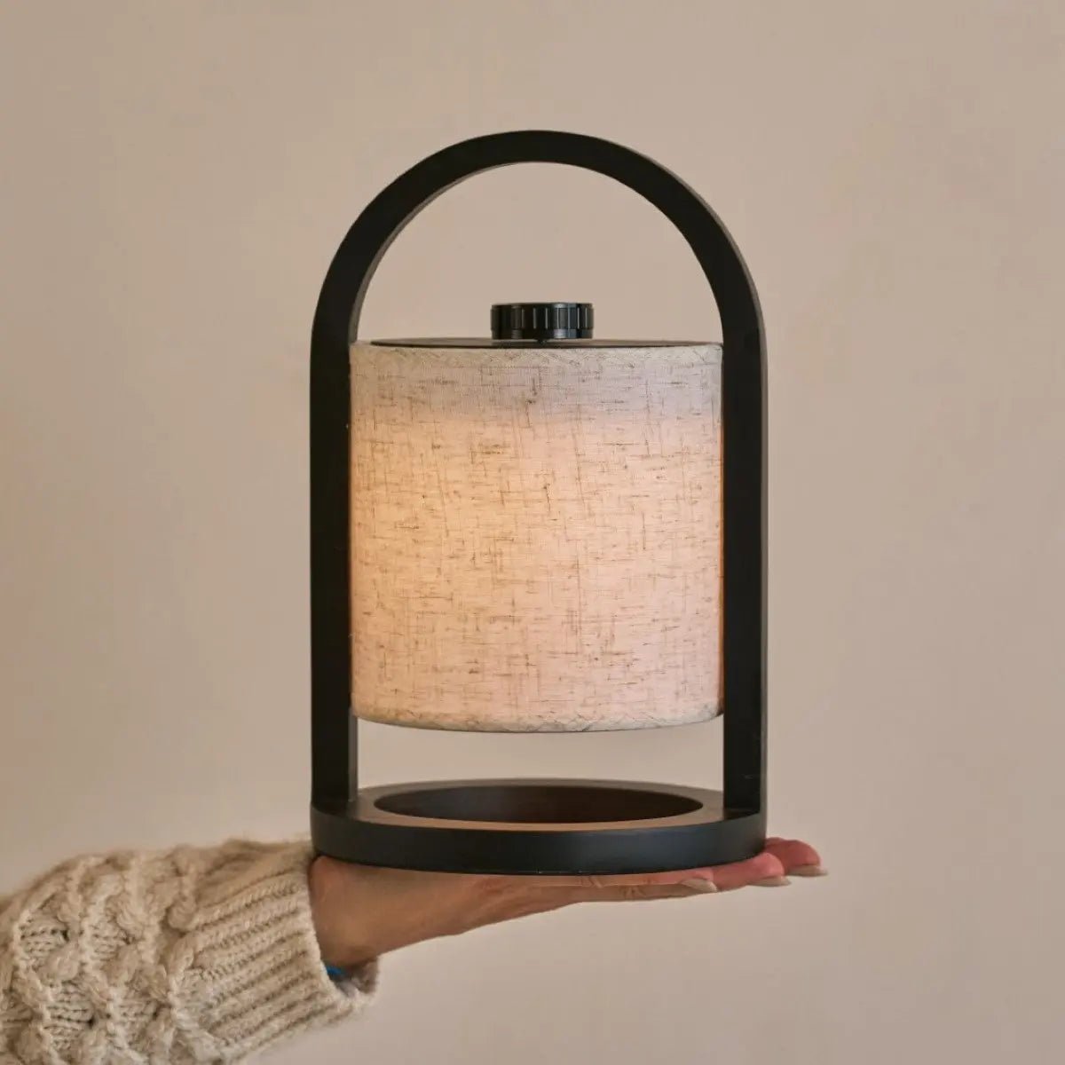 River Black draadloze houten lamp – Oplaadbaar en dimbaar Tavellio - Amsterdam