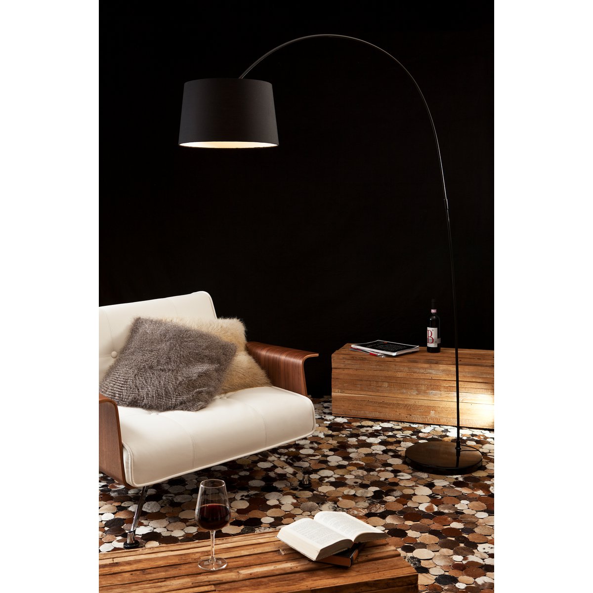 Booglamp 205 cm zwart SalesFever