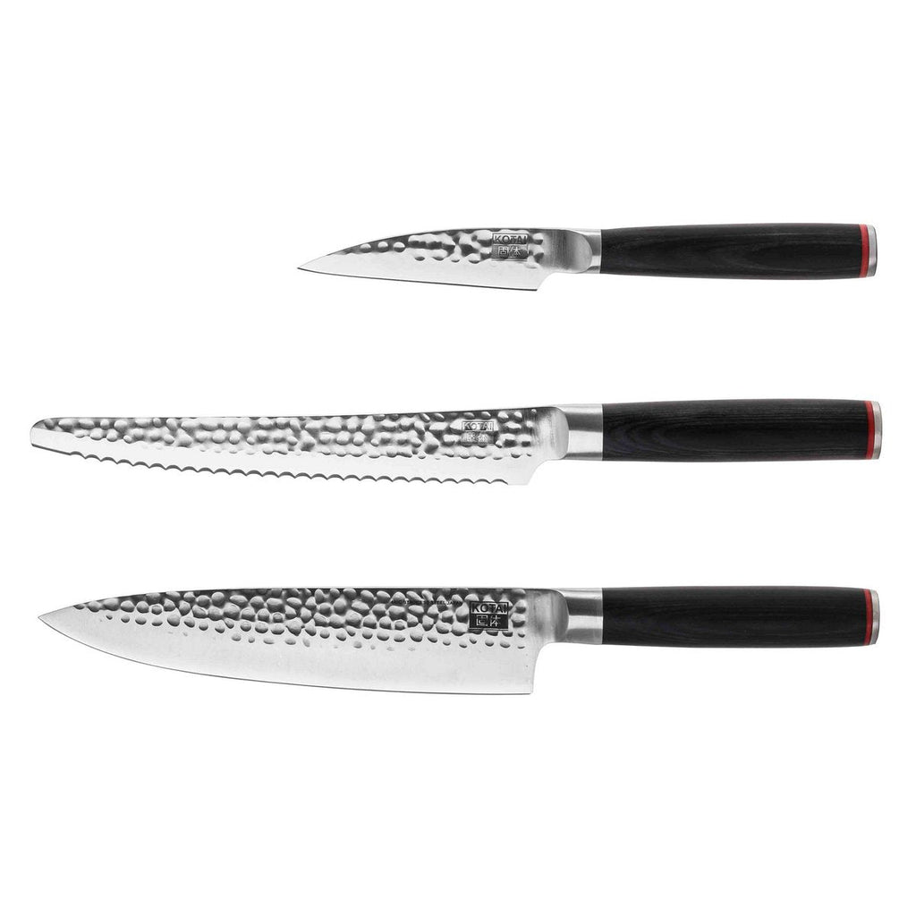 Messenset - The Essential Set: 3 messen (schilmesje + gyuto + broodmes) KOTAI kitchen