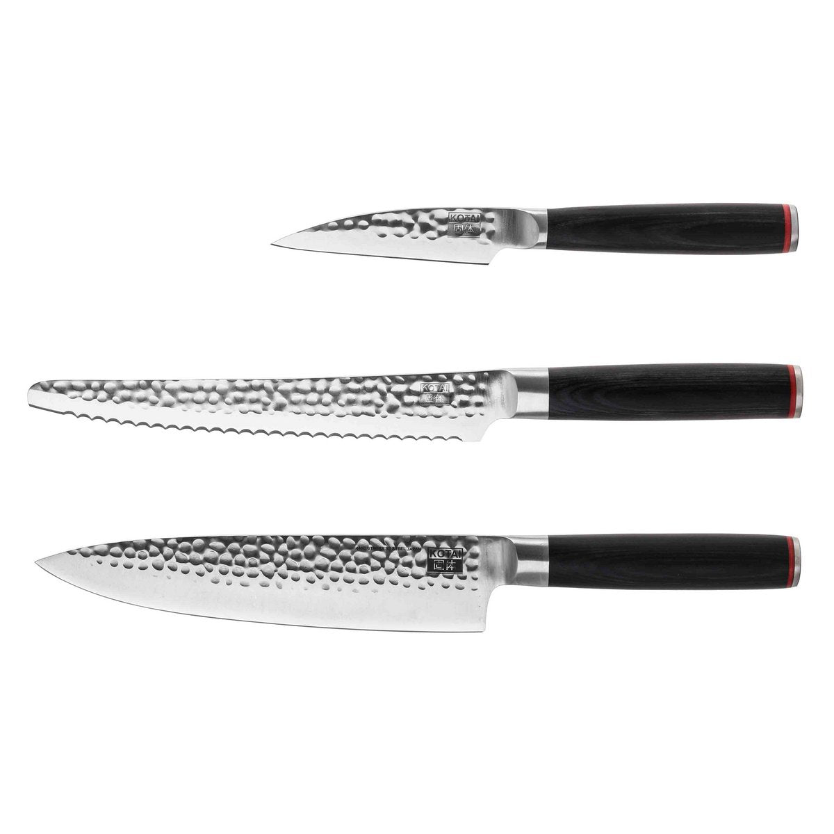 Messenset - The Essential Set: 3 messen (schilmesje + gyuto + broodmes) KOTAI kitchen