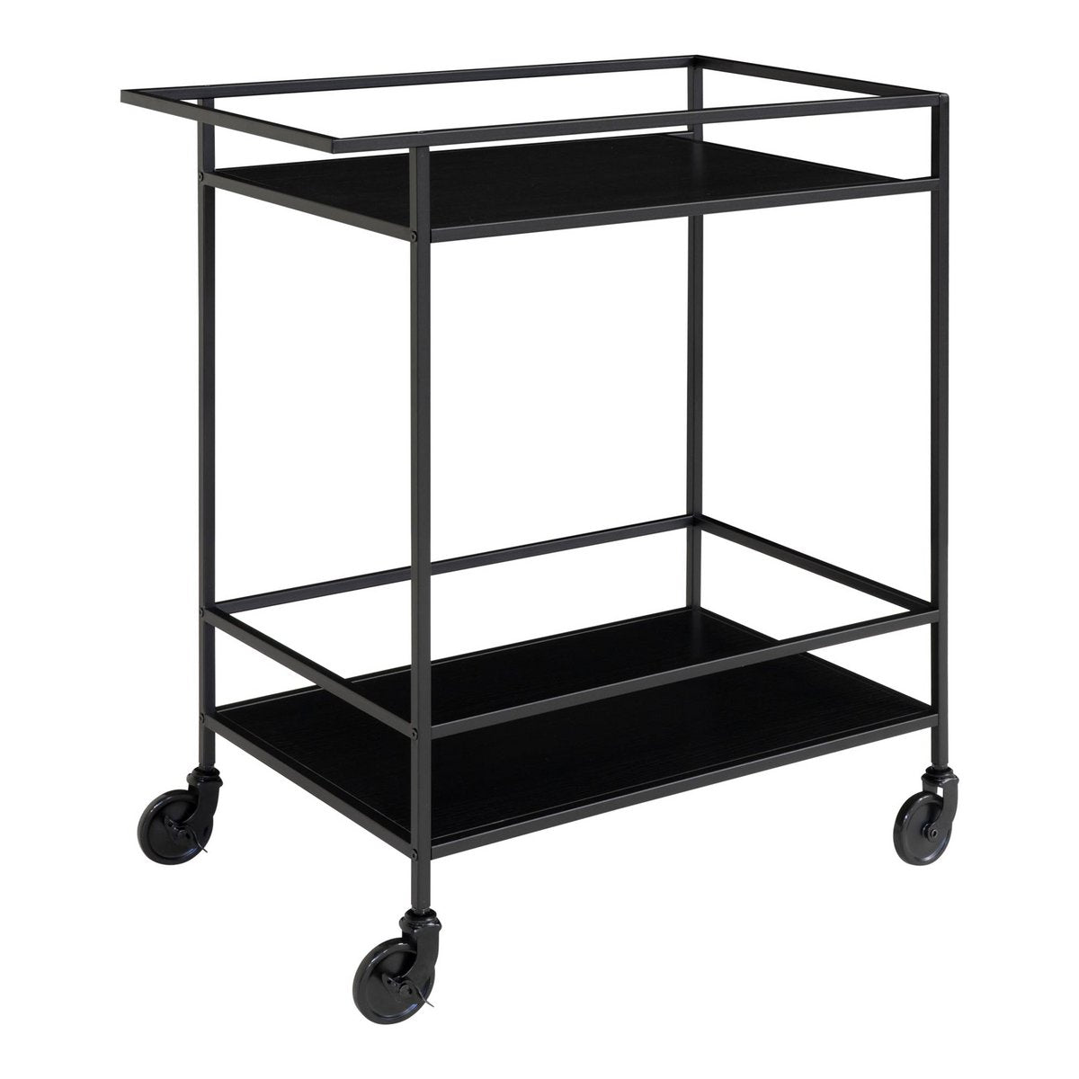 Vita Bar Trolley - zwart, staal, 68x40x79cm House Nordic ApS