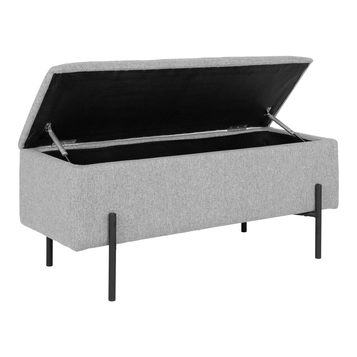 Watford Bank - Lichtgrijs, polyester, 95x36,5x43cm House Nordic ApS