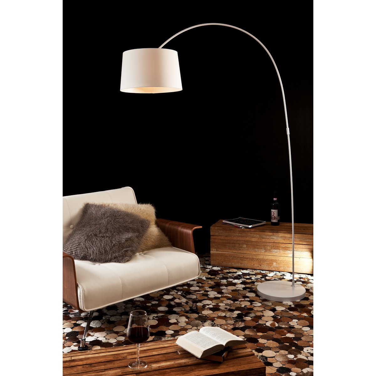Booglamp 205 cm wit SalesFever