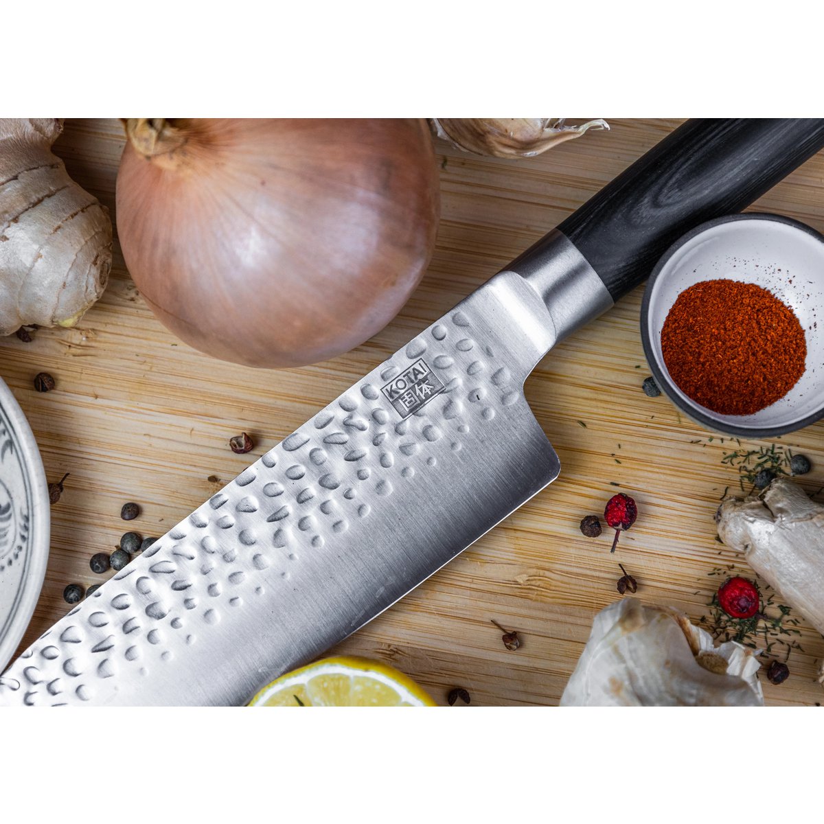 Messenset - The Asian Set: 3 messen (schilmesje + santoku + hakmes) KOTAI kitchen