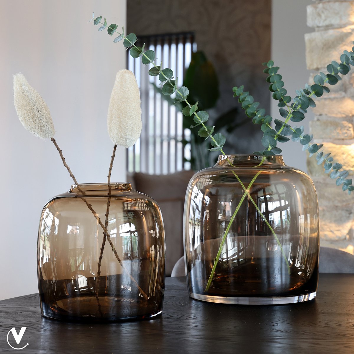 Vaas - Bartica taupe Vase The World
