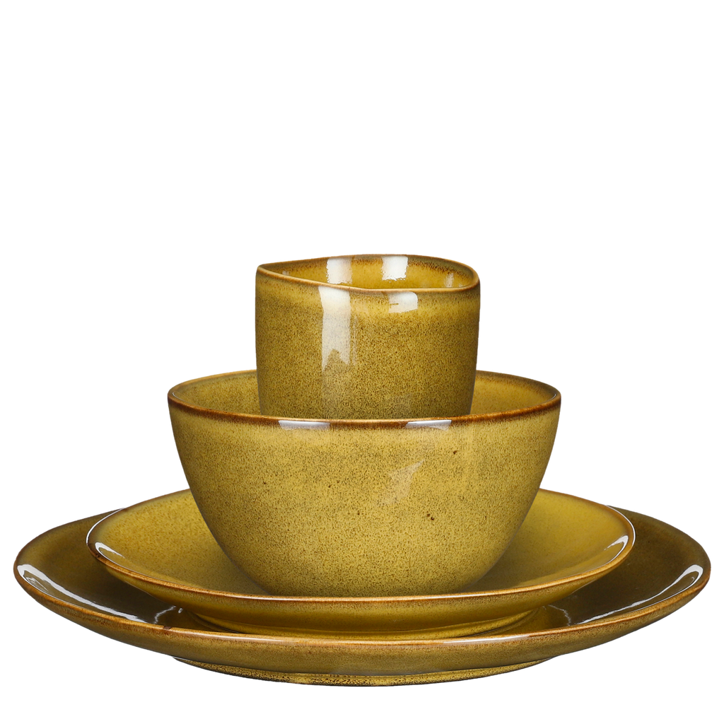 Tabo Serviesset 4 Persoons - Oker Mica Decorations