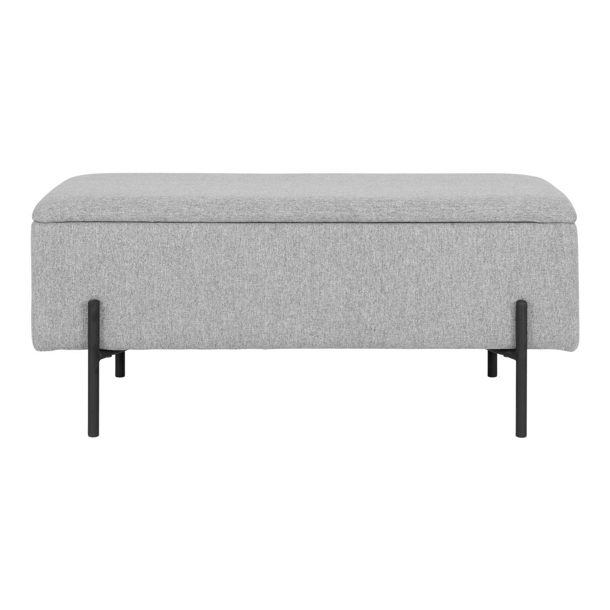 Watford Bank - Lichtgrijs, polyester, 95x36,5x43cm House Nordic ApS