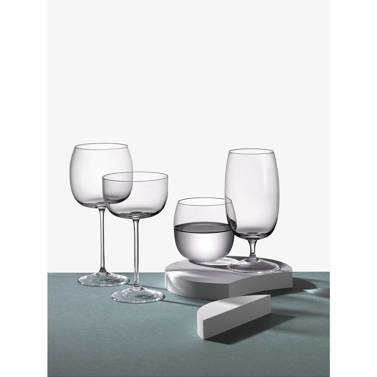 Lage waterglazen 485 ml Uni Ball - veel 6 AULICA