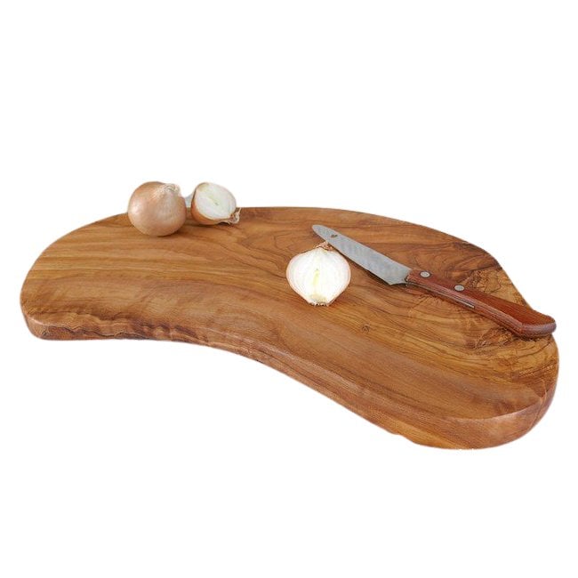 Snijplank rustiek 40 - 44 cm lang Olivenholz erleben