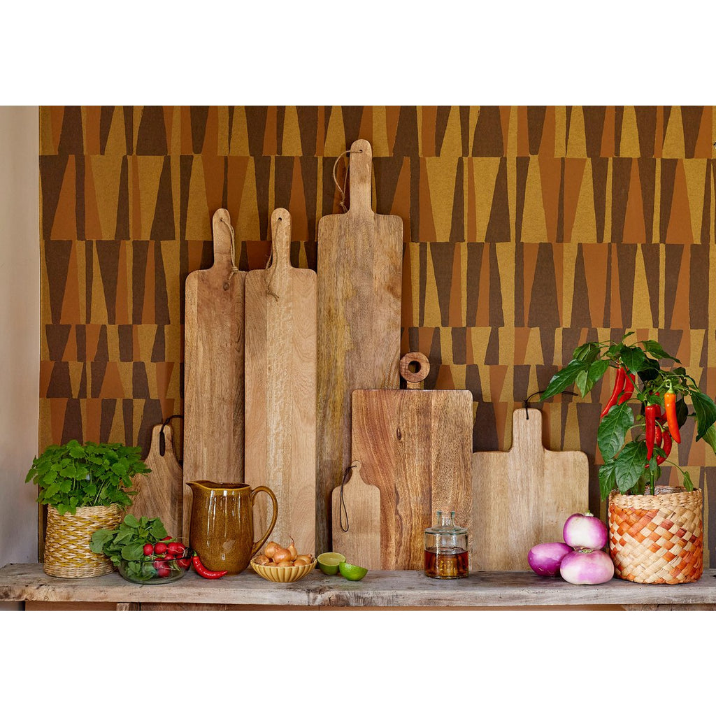 Duko Serveerplank - L35 x B25 cm - 100% FSC Mangohout - Bruin Mica Decorations