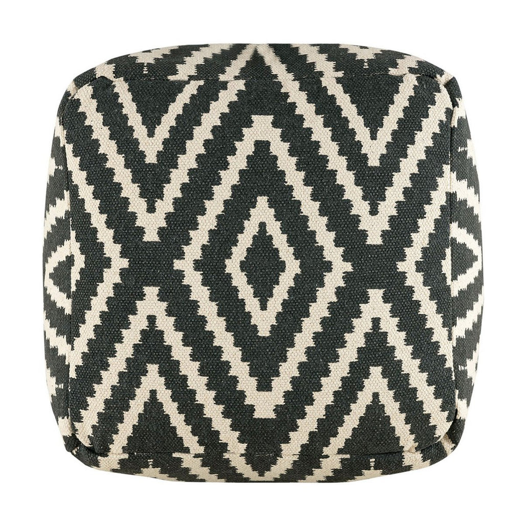Zittend dobbelstenen voetkrukken stoel kruk 50x35x50cm pouf kelim vloerkussen peru zwarte taupe gele turquoise Voglrieder kreatives Wohnen