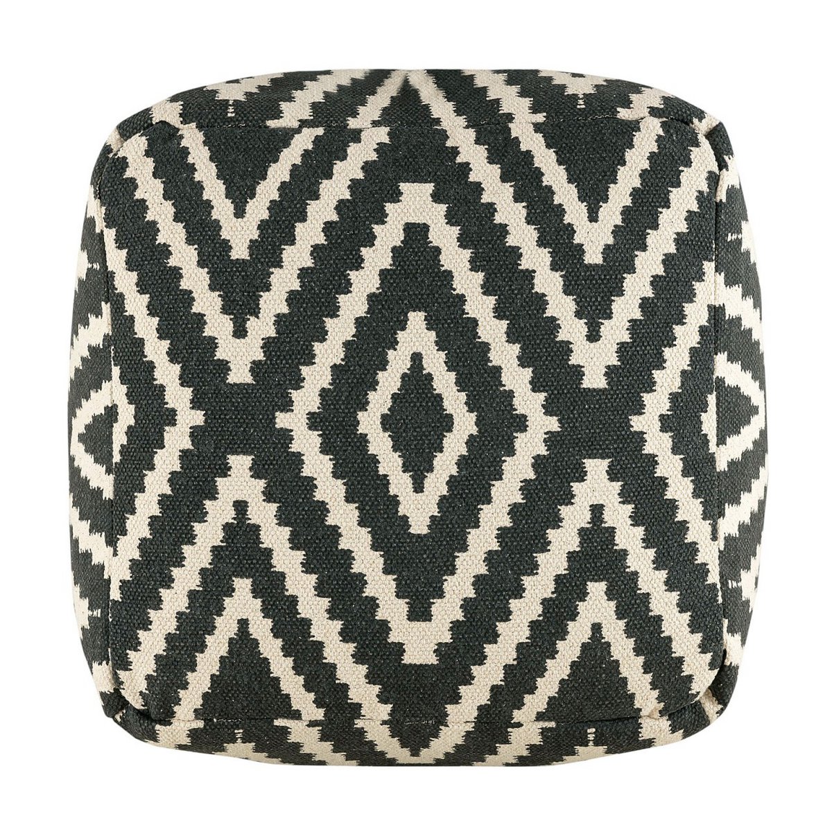 Zittend dobbelstenen voetkrukken stoel kruk 50x35x50cm pouf kelim vloerkussen peru zwarte taupe gele turquoise Voglrieder kreatives Wohnen