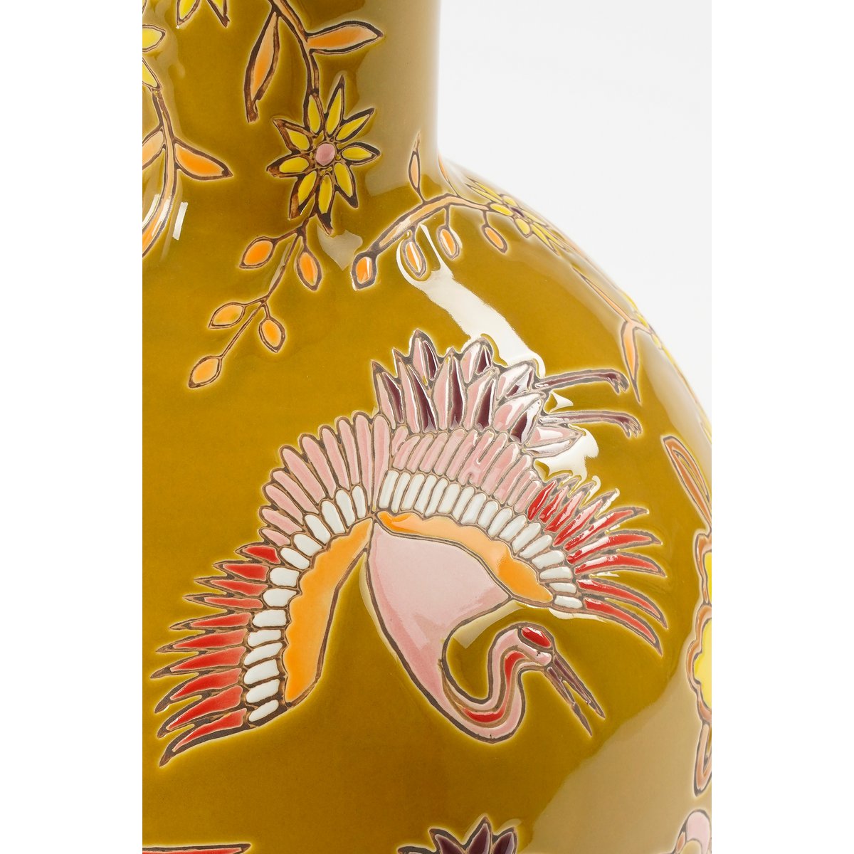Eloise Vaas - H47 x Ø22 cm - Keramiek - Oker Mica Decorations