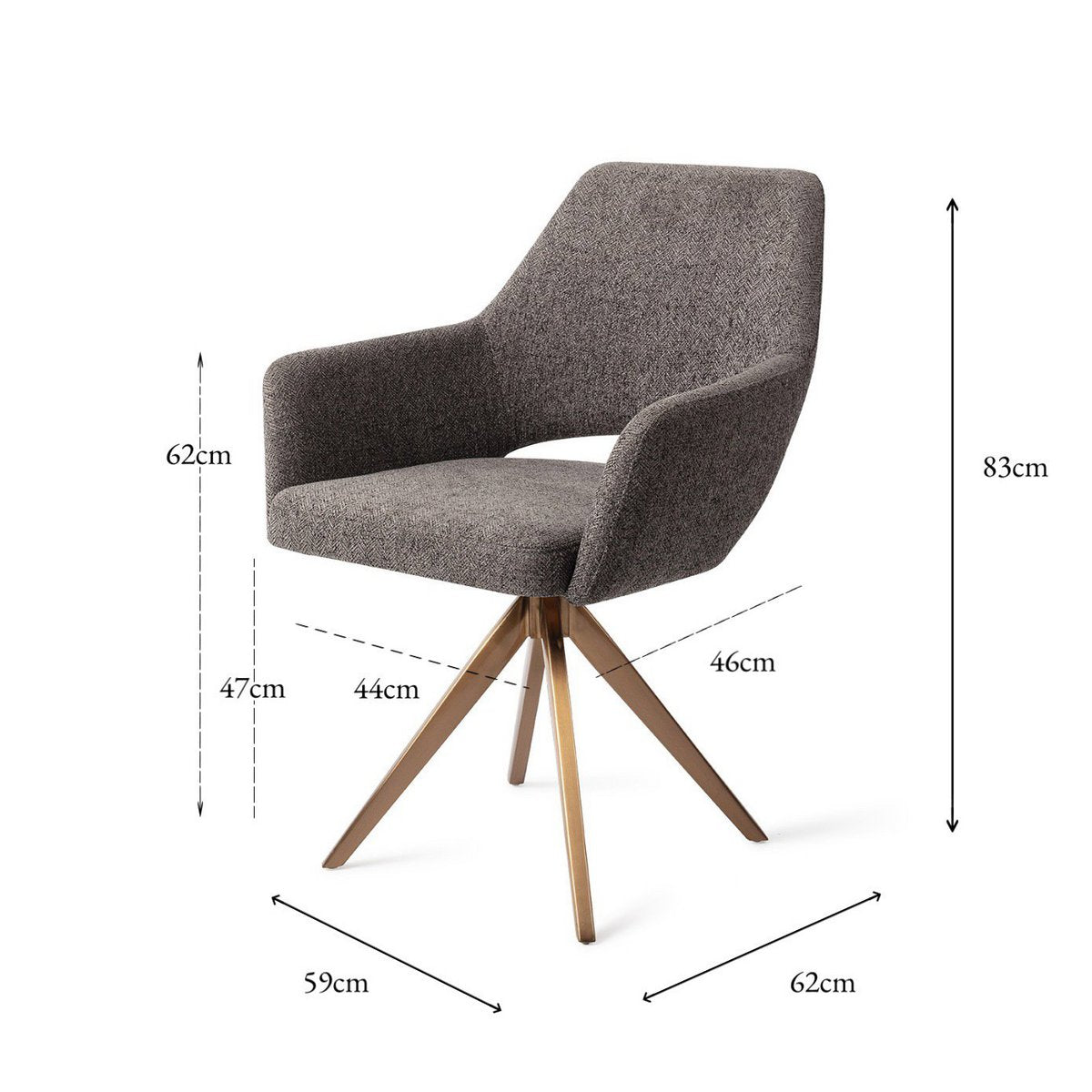 Jesper Home Yanai Dining chair Turn Rose Jesper Home