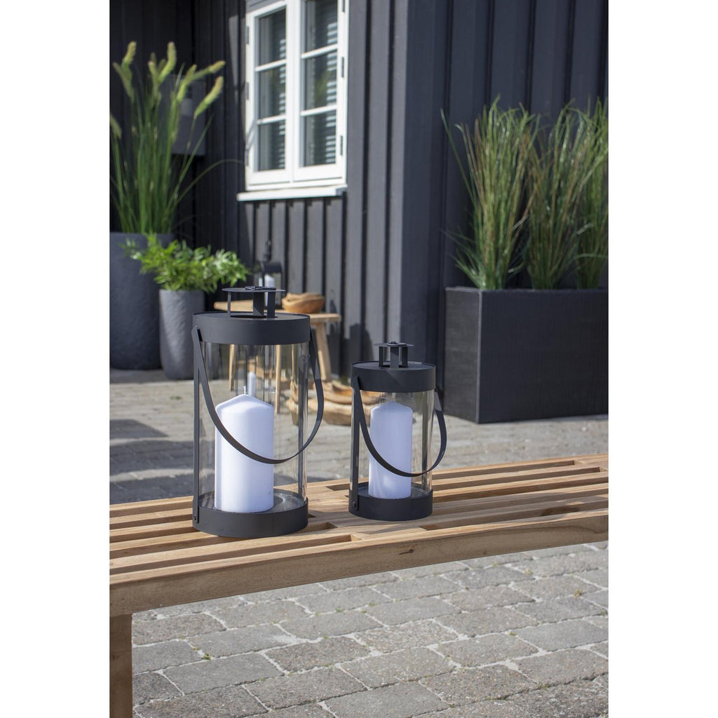Bondi-lantaarns - Zwart, staal/glas - Set van 2 House Nordic ApS