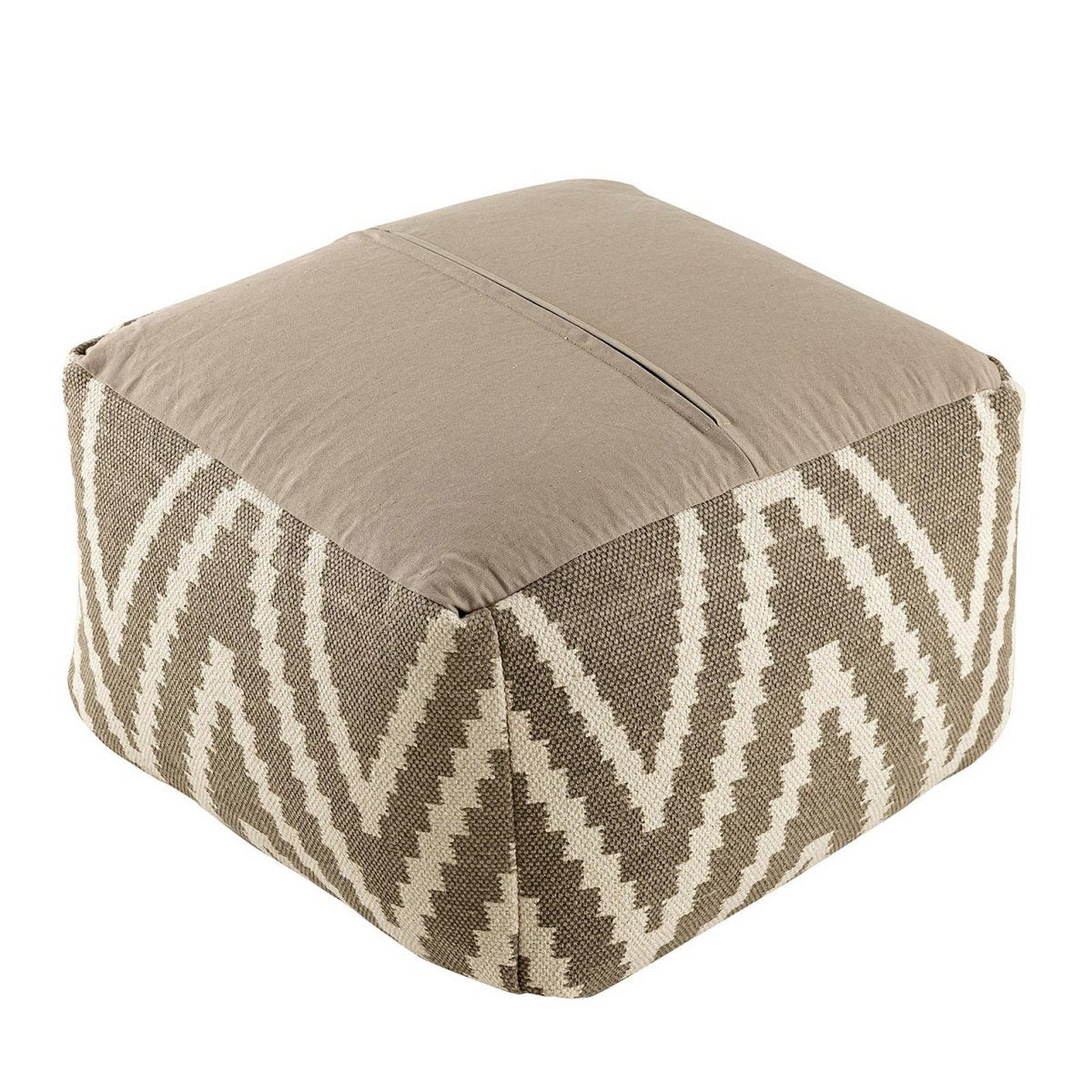 Zittend dobbelstenen voetkrukken stoel kruk 50x35x50cm pouf kelim vloerkussen peru zwarte taupe gele turquoise Voglrieder kreatives Wohnen