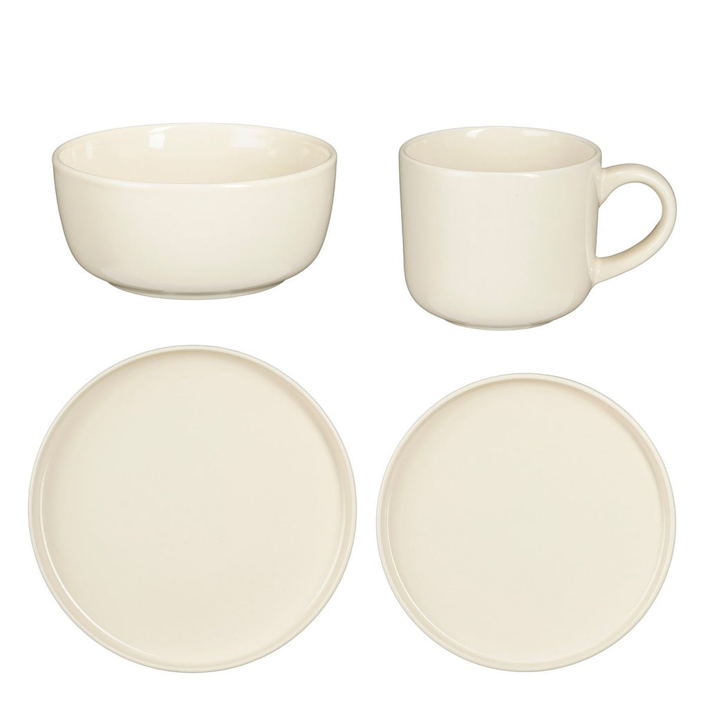 Ozzu Serviesset 4 Persoons - Steengoed - Off-white Mica Decorations