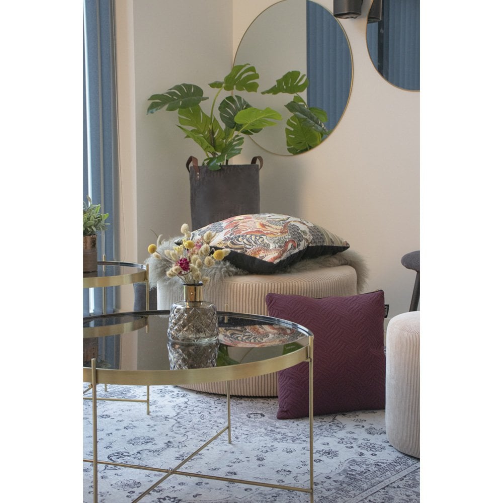 Jersey Spiegel - Messing Look, Staal, Ø40cm House Nordic ApS