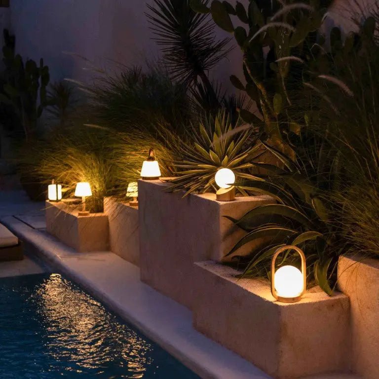 River Black draadloze houten lamp – Oplaadbaar en dimbaar Tavellio - Amsterdam