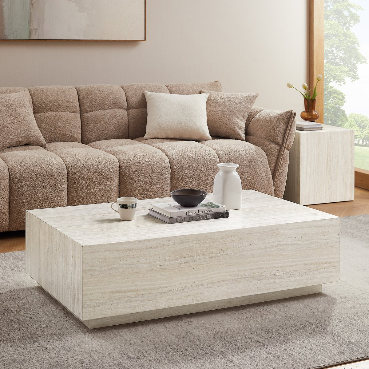 Travertin salontafel 120x75 cm SalesFever