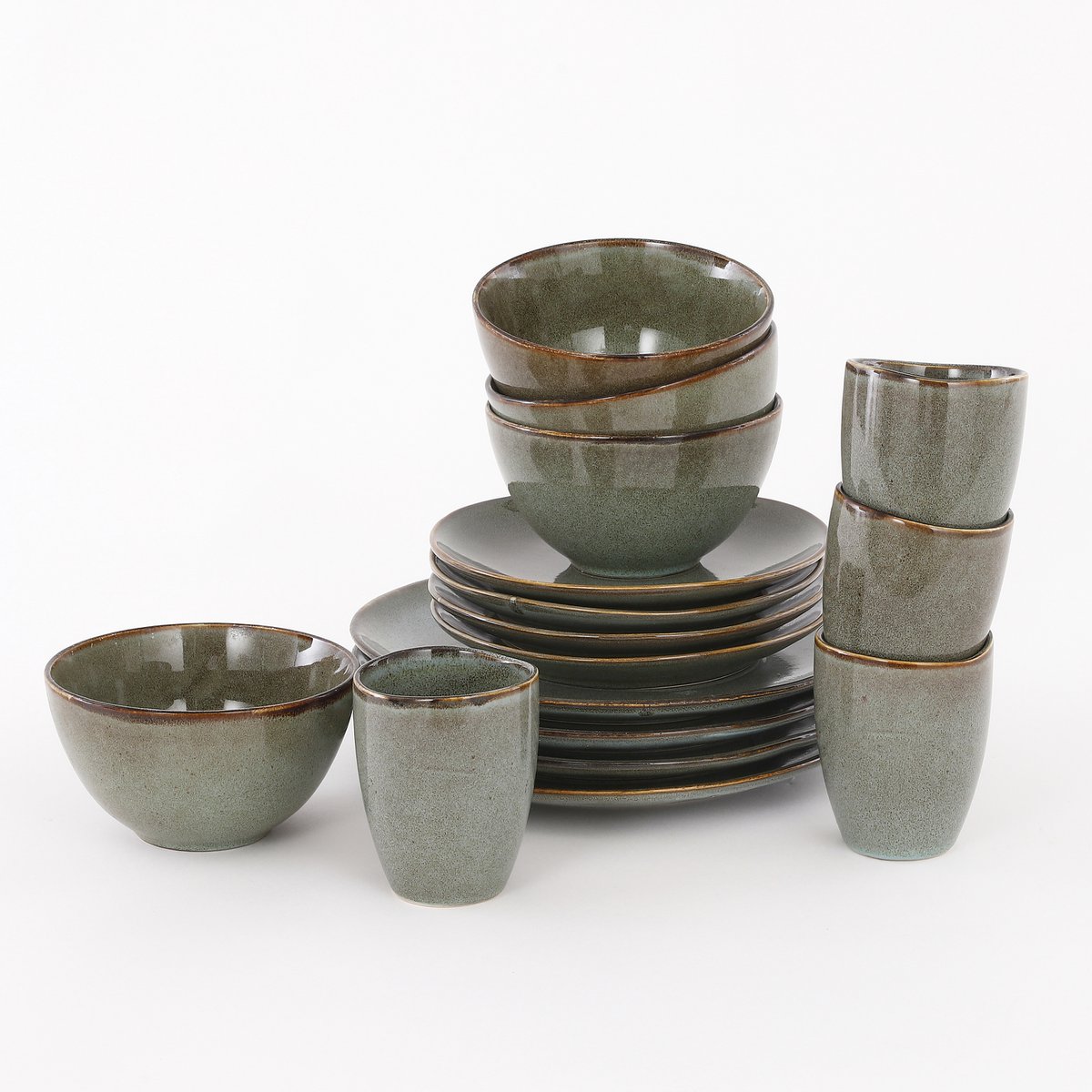 Tabo Serviesset 4 Persoons - Groen Mica Decorations