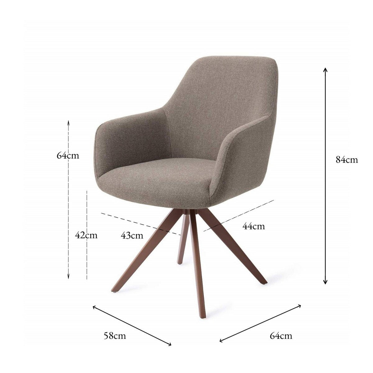 Jesper Home Hiroo Dining chair Turn Brown Jesper Home